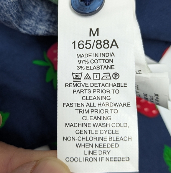 Kate Spade tossed strawberry shirt dress size M - Picture 14 of 14